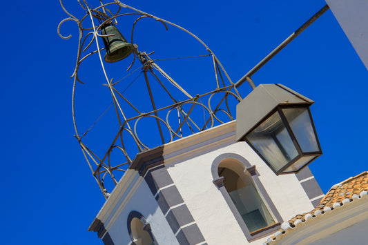 Clock Tower, Street Bernardino de Sousa, Albufeira (Displayed Mounted on Canvas of 80x50)