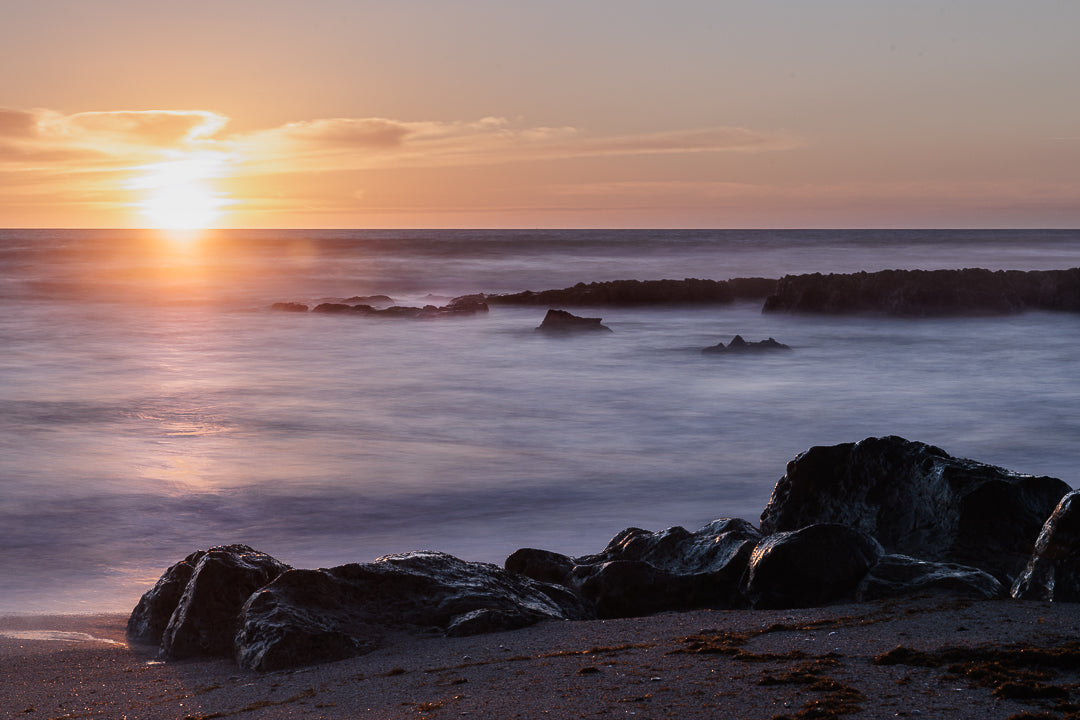 Sunset, at "Manuel Lourenço" beach, Albufeira