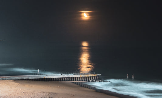 Moonlit Jetty (Displayed Framed 30x40)