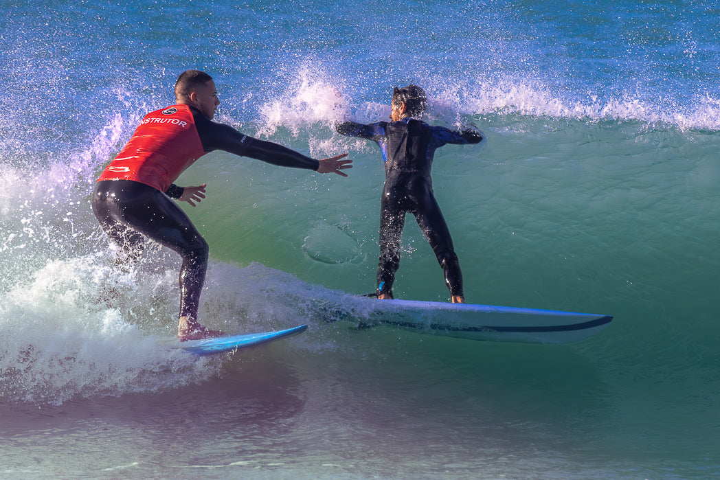 Young boy Surfing