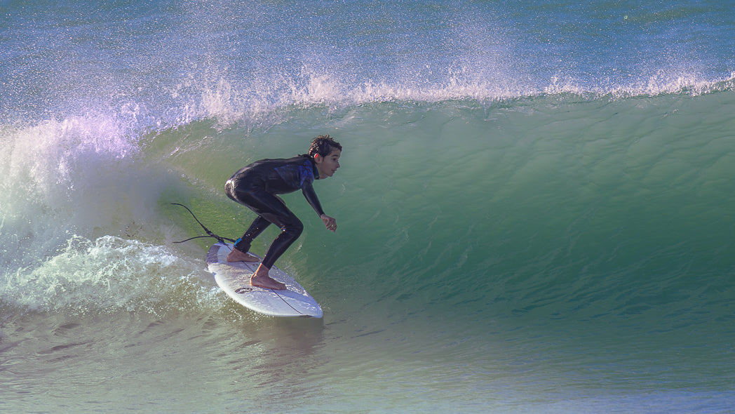 Young boy Surfing