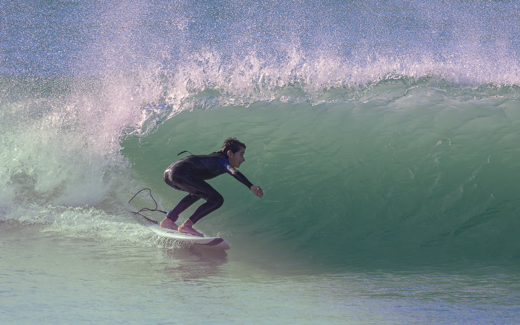 Young boy Surfing