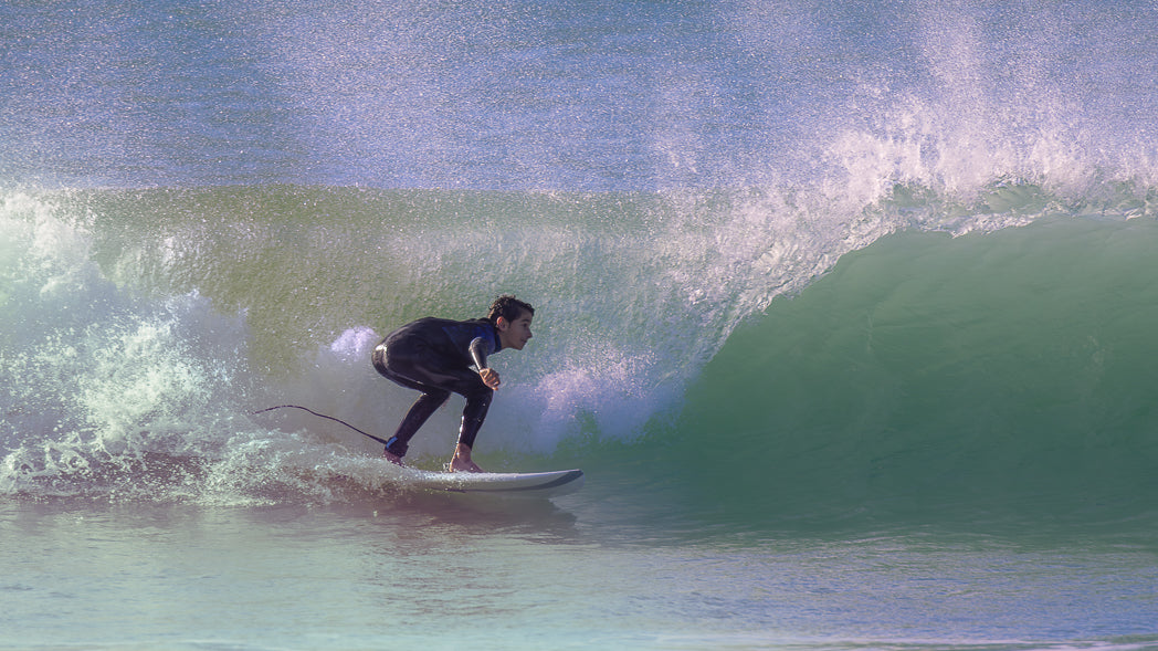 Young boy Surfing