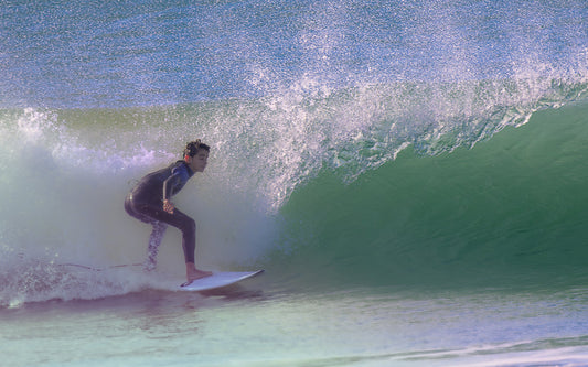 Young boy Surfing