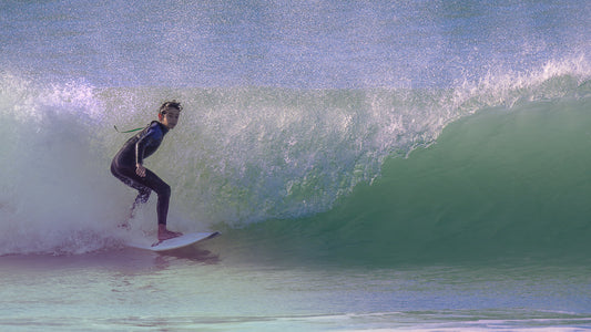 Young boy Surfing