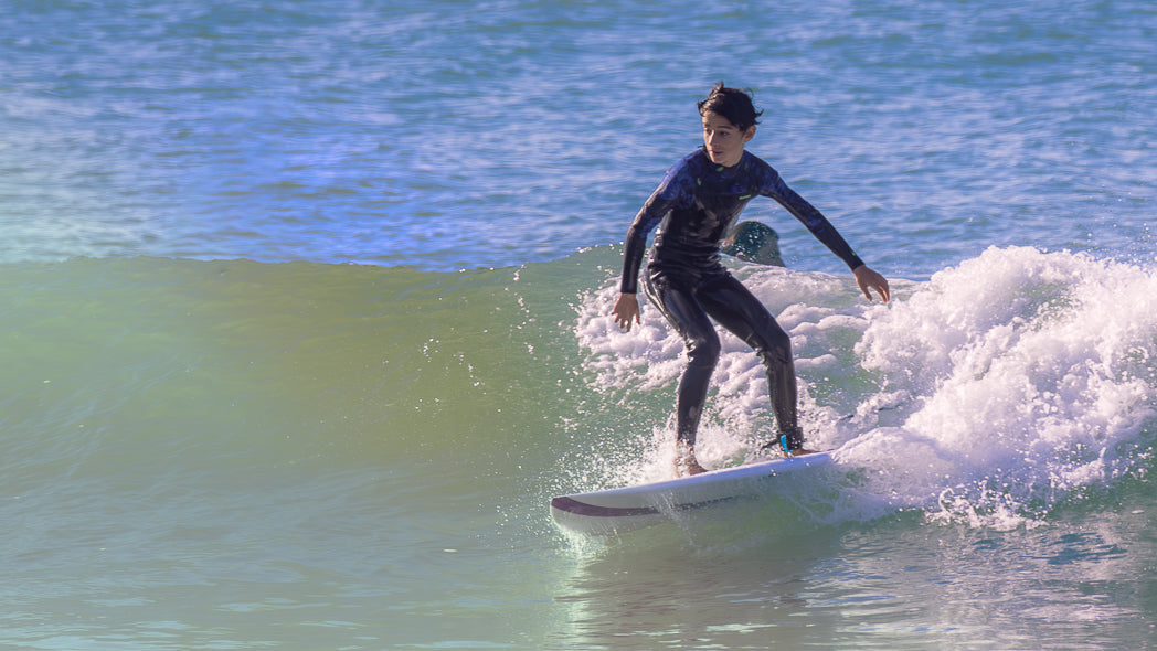 Young boy Surfing