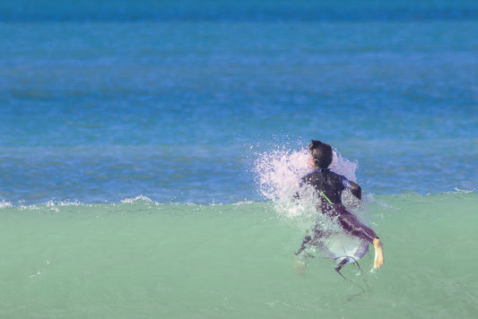 Young boy Surfing