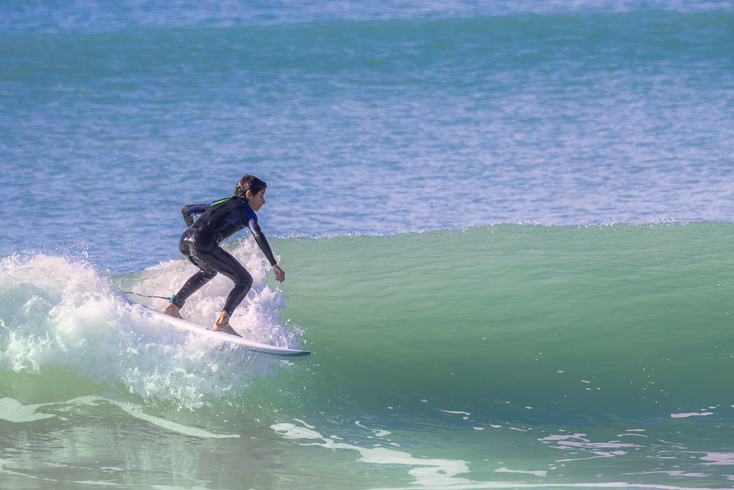 Young boy Surfing