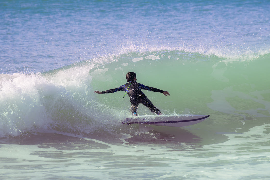 Young boy Surfing