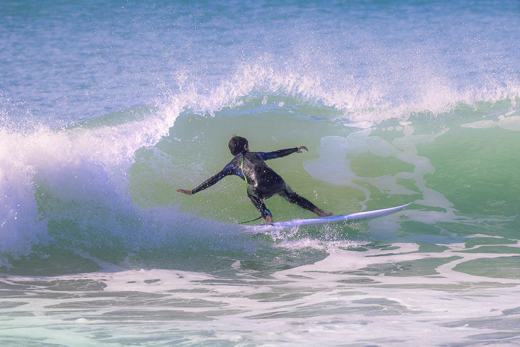 Young boy Surfing