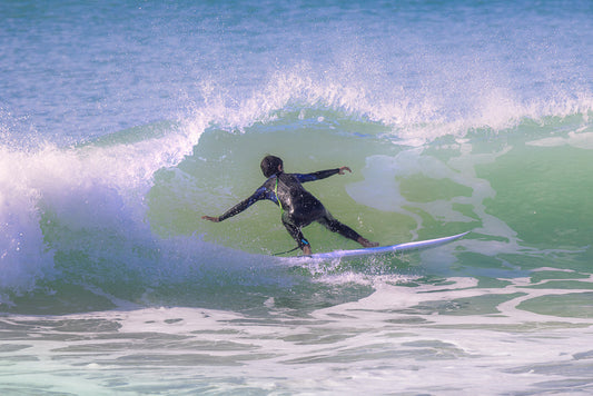 Young boy Surfing