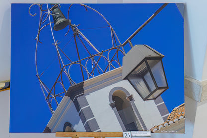 Clock Tower, Street Bernardino de Sousa, Albufeira (Displayed Mounted on Canvas of 80x50)
