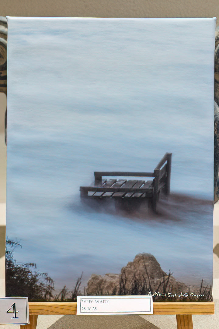 Why Wait? (Displayed mounted on canvas 30x40)