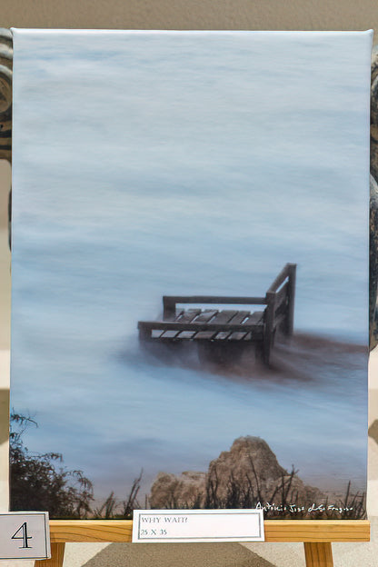 Why Wait? (Displayed mounted on canvas 30x40)