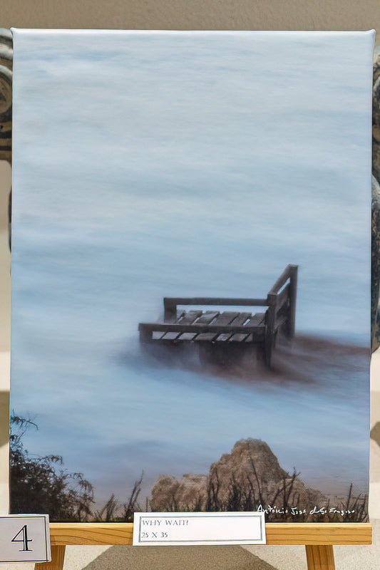 Why Wait? (Displayed mounted on canvas 30x40)